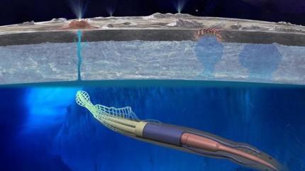 NASA presenta un robot para buscar vida en luna Europa