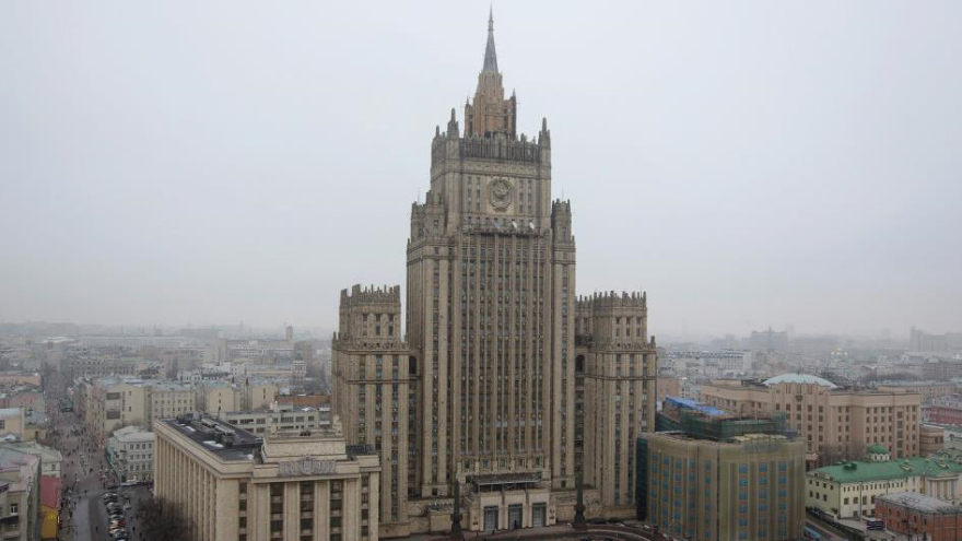 La Cancillería de Rusia en la ciudad capitalina de Moscú
