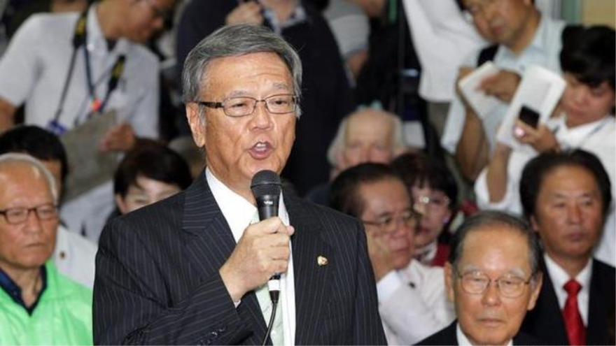 Takeshi Onaga, gobernador de la sureña provincia japonesa de Okinawa
