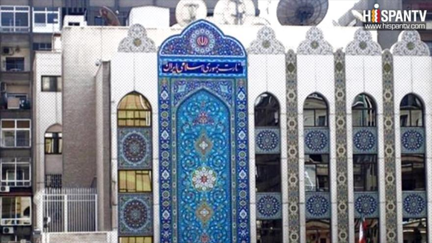 Embajada de Irán en Damasco, capital siria.