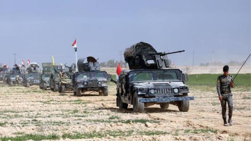 Convoy militar del Ejército iraquí