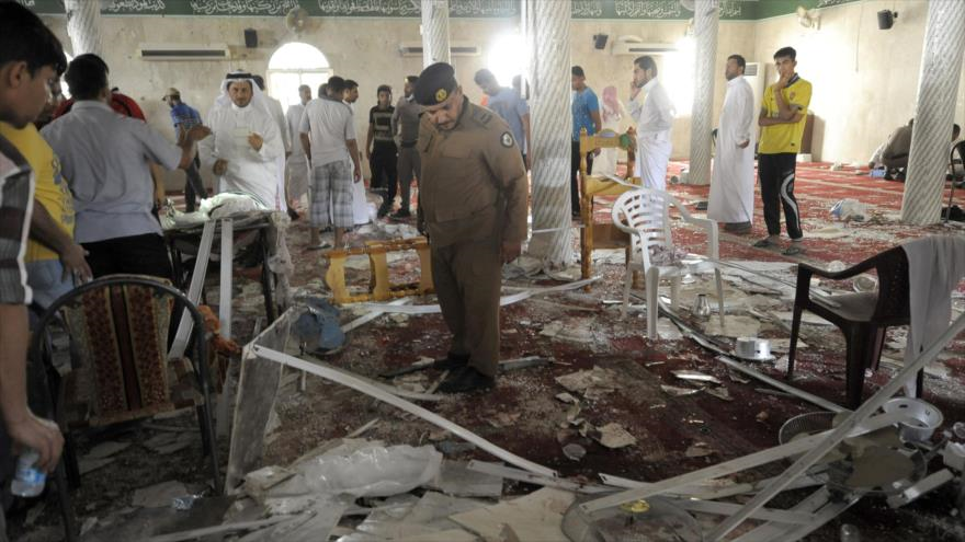 Mezquita chií en la región de Al-Qatif tras el atentado terrorista. El 22 de mayo de 2015.