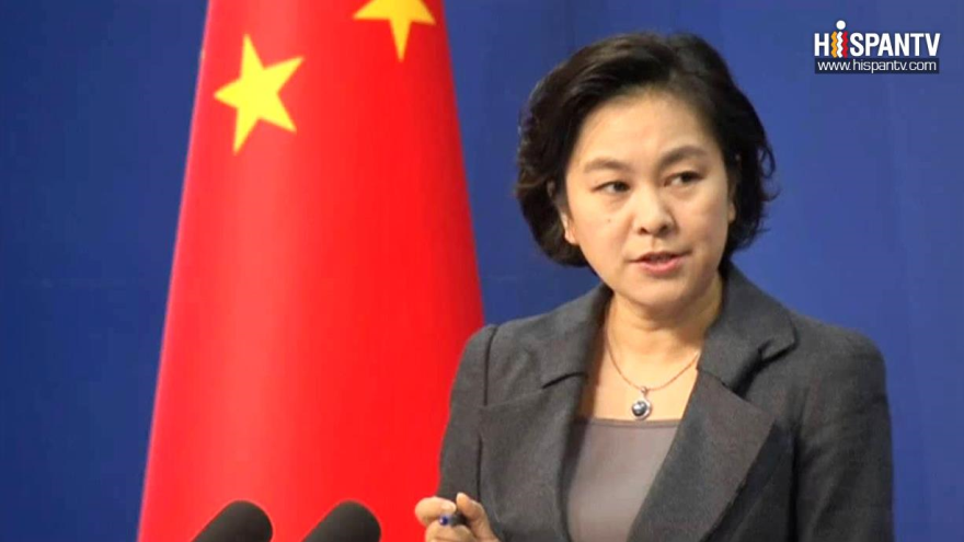 La portavoz del Ministerio de Asuntos Exteriores chino, Hua Chunying.