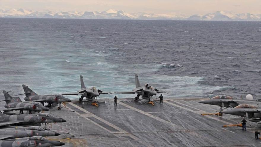 Aviones de guerra de los países miembros de la OTAN en el Ártico