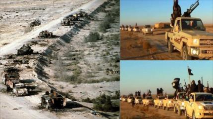 Comparación de estas fotos muestra cómo EEUU apoya al EIIL