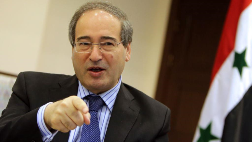 El vicecanciller de Siria, Faisal al-Miqdad.