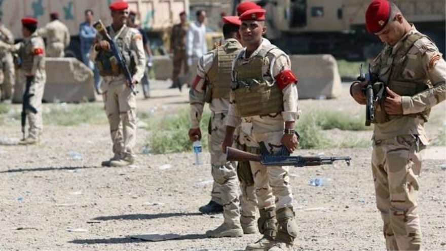 Soldados del Ejército iraquí.