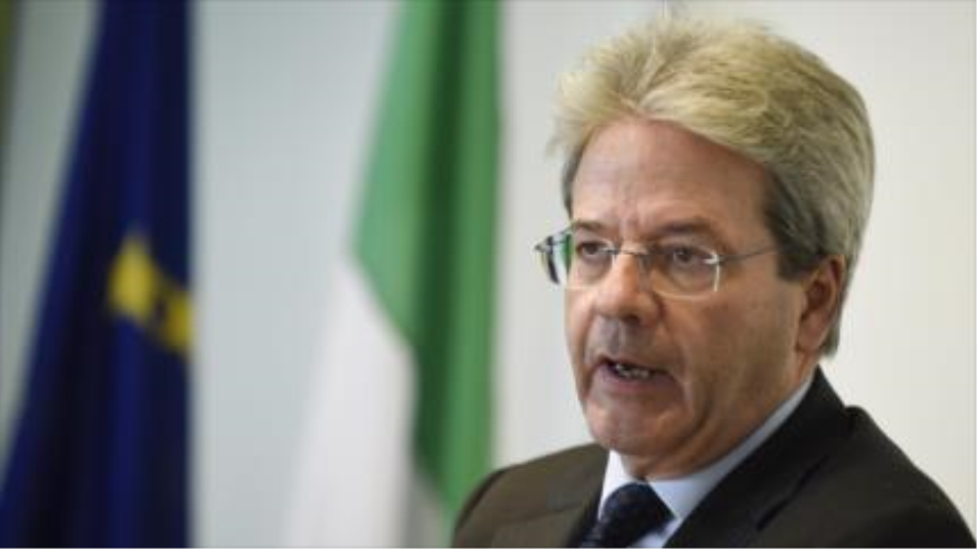 El canciller de Italia, Paolo Gentiloni.