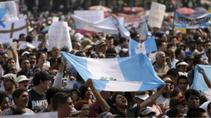 Manifestaciones antigubernamentales en Guatemala 