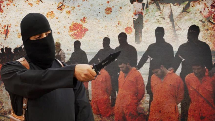 Imágenes de videos de las ejecuciones cometidas por el grupo terrorista EIIL (Daesh, en árabe).