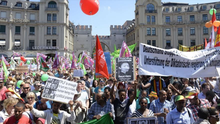 23.000 manifestantes en Alemania gritan ‘Stop G7’