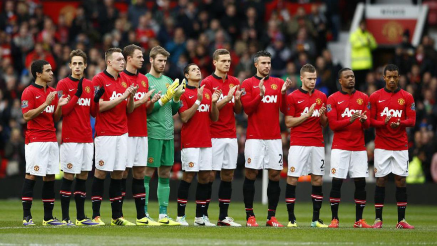 Los jugadores del Manchester United