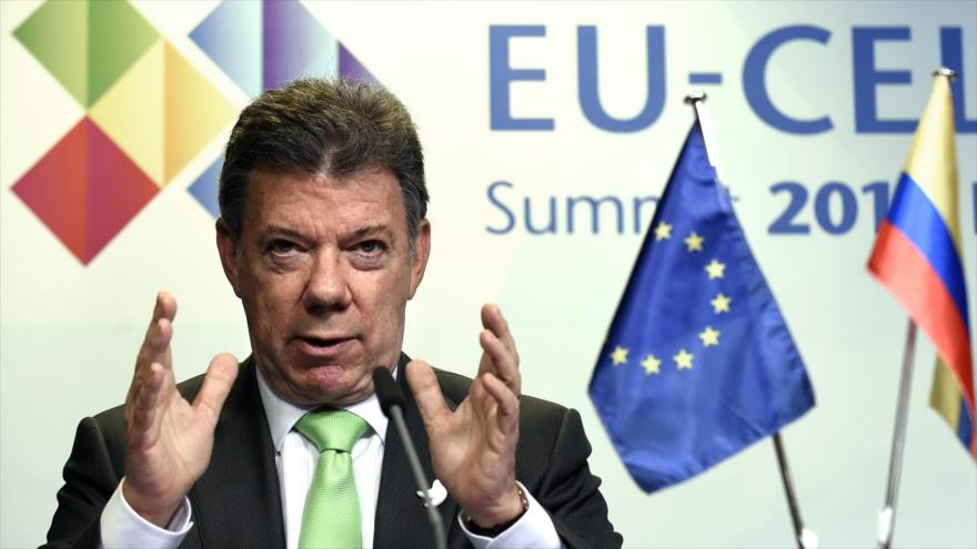 El presidente de Colombia, Juan Manuel Santos
