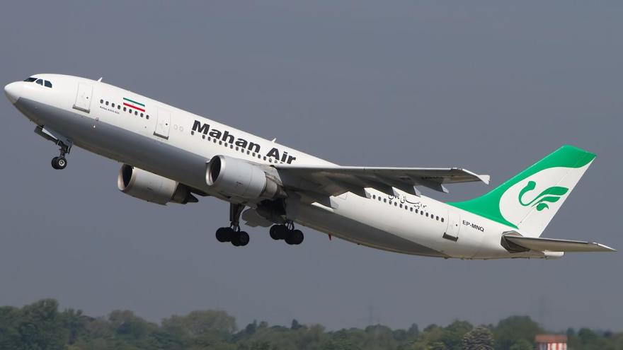 Avión de la aerolínea iraní Mahan Air.