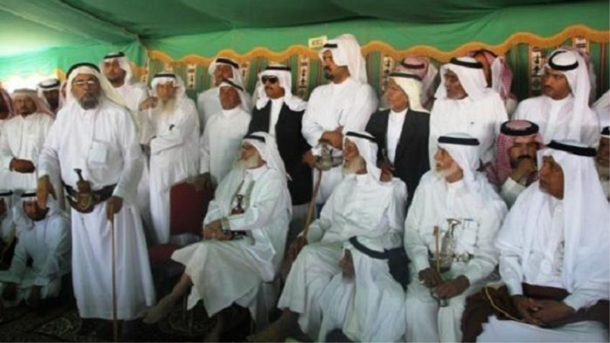Líderes tribales de Najran, sur de Arabia Saudí y fronteriza con Yemen.