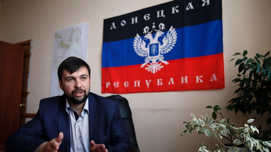 El representante de las autoproclamada República Popular de Donetsk (RPD) en las negociaciones de Minsk, Denís Pushilin 