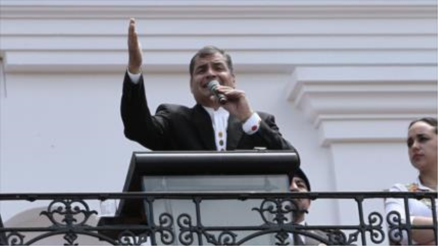 Presidente de Ecuador, Rafael Correa.