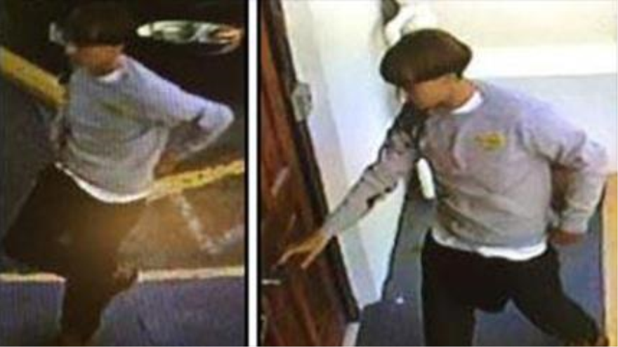 Imágenes tomadas por una cámara de seguridad de la Iglesia Episcopal Metodista Africana Emanuel de Charleston, en Carolina del Sur (este de EE.UU.) del presunto autor de la matanza del miércoles, 17 de junio de 2015.