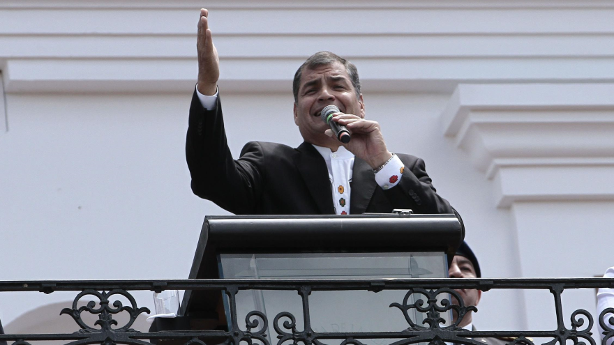 Rafael Correa, presidente de Ecuador