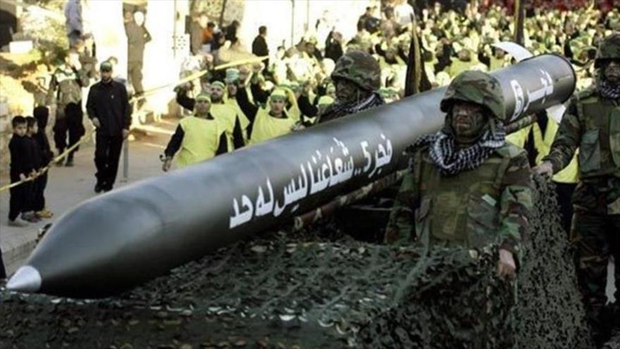 El Movimiento de la Resistencia Islámica de El Líbano (Hezbolá), presenta un misl Fayr 5