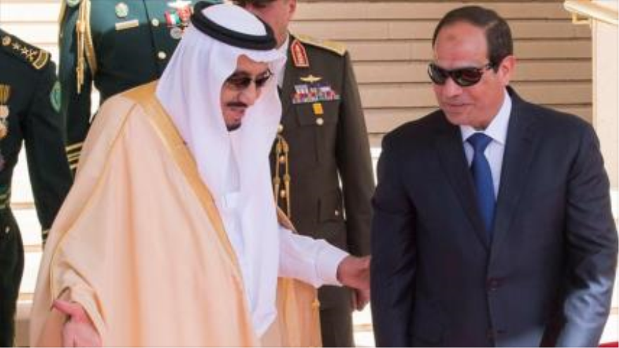 El presidente de Egipto, Abdel Fatah al-Sisi y el rey de Arabia Saudí, Salman bin Abdelaziz Al Saud 