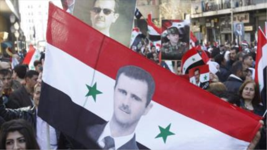 Partidarios del presidente sirio, Bashar al-Asad