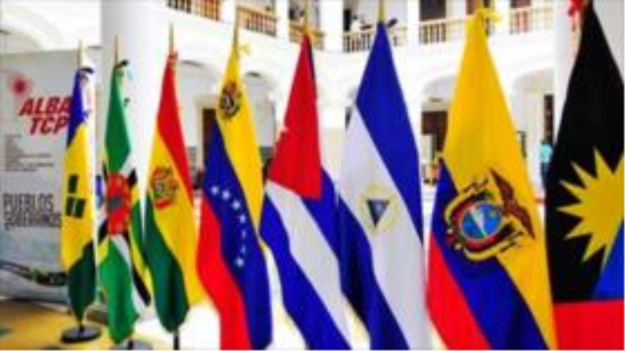 Banderas de los países integrantes de la ALBA