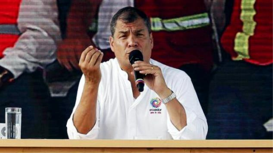 El presidente Rafael Correa realiza su informe de labores, Enlace Ciudadano, número 428, desde la ciudad de Guayaquil. 27 de junio de 2015