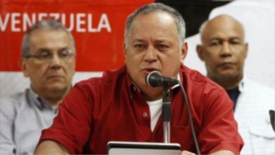 El presidente de la Asamblea Nacional y vicepresidente del Partido Socialista Unido de Venezuela (PSUV), Diosdado Cabello.