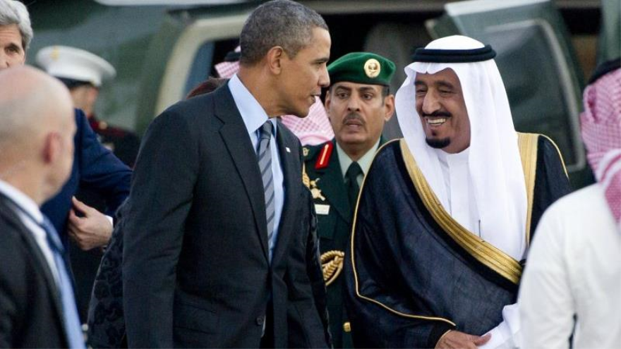 El presidente de EE.UU., Barack Obama (izquierda), y el rey saudí, Salman bin Abdulaziz Al Saud.