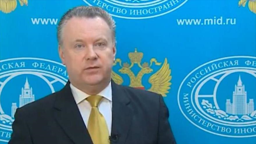 El portavoz del Ministerio de Asuntos Exteriores de Rusia, Alexander Lukashevich