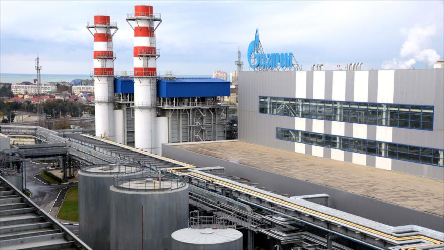 Instalaciones de la compañía rusa Gazprom