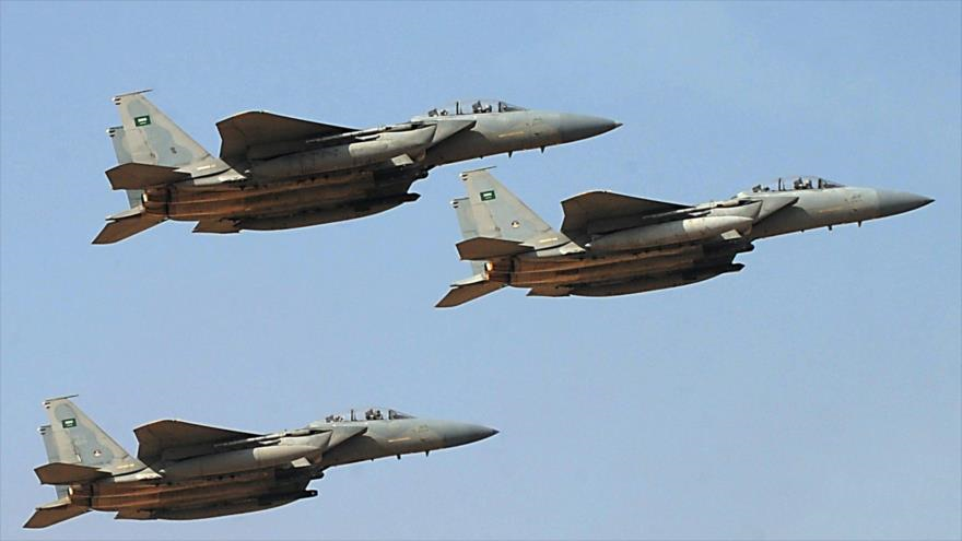 Aviones de la Real Fuerza Aérea saudí.