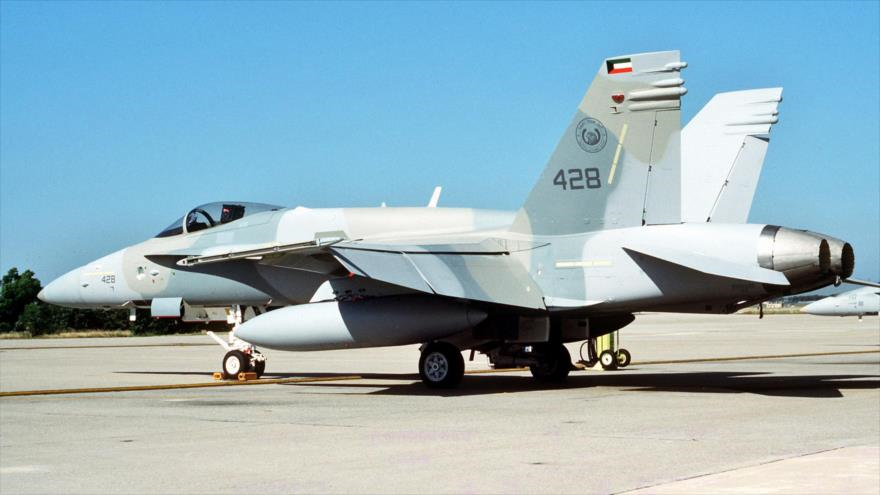 Un avión de guerra kuwaití