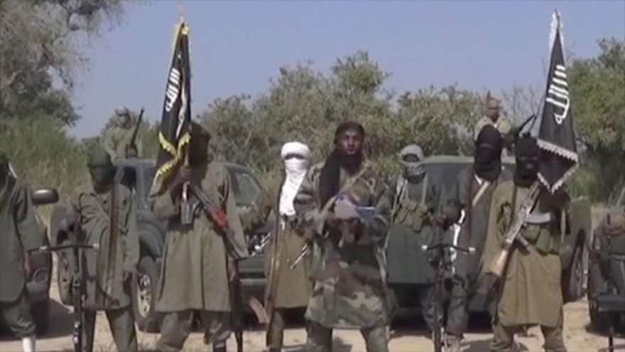 Miembros del grupo takfirí Boko Haram en Nigeria.