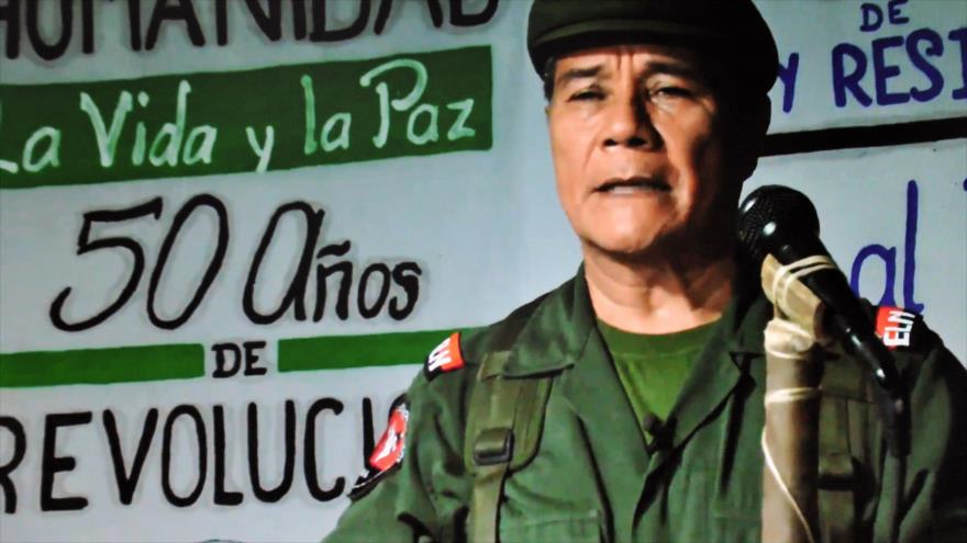 Nicolás Rodríguez, líder del Ejército de Liberación Nacional (ELN) de Colombia.