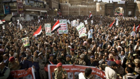 Yemeníes protestan contra silencio de la ONU ante ataques saudíes