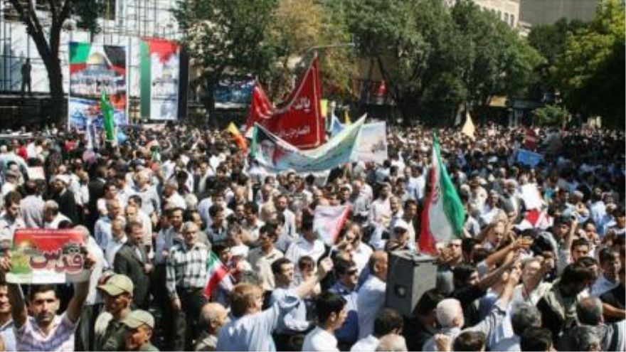 Una manifestación por el Día Mundial de Al-Quds en Irán.