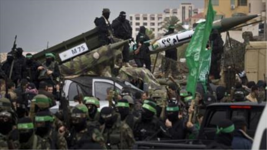 Las fuerzas de la Brigadas Ezzedin al-Qassam 