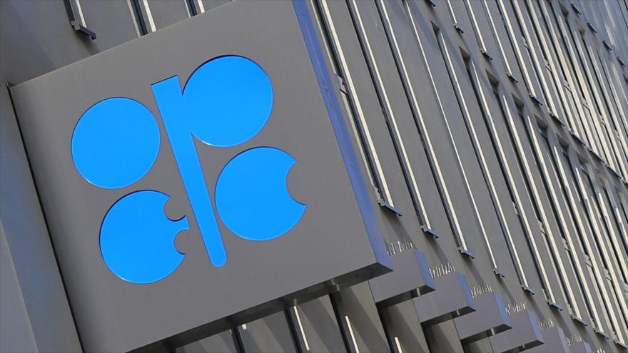 El logotipo de la Organización de Países Exportadores de Petróleo (OPEP).