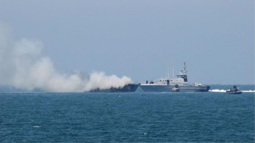 Patrulla del ejército egipcio atacado por los terroristas del EIIL en la Península del Sinaí. 16 de julio de 2015