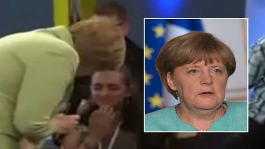 Internet se mofa de la canciller alemana, Angela Merkel por su frialdad ante lágrimas de una niña palestina.