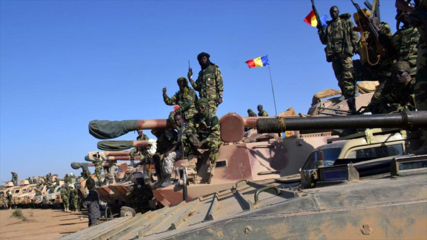 Soldados del Ejército de Chad.