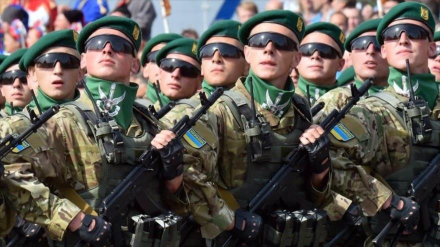 Un grupo de soldados ucranianos