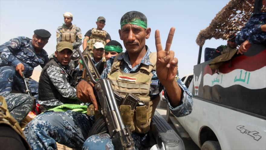 Fuerzas de seguridad iraquíes participan en operaciones del Ejército de Irak para recuperar el control total de Al-Ramadi