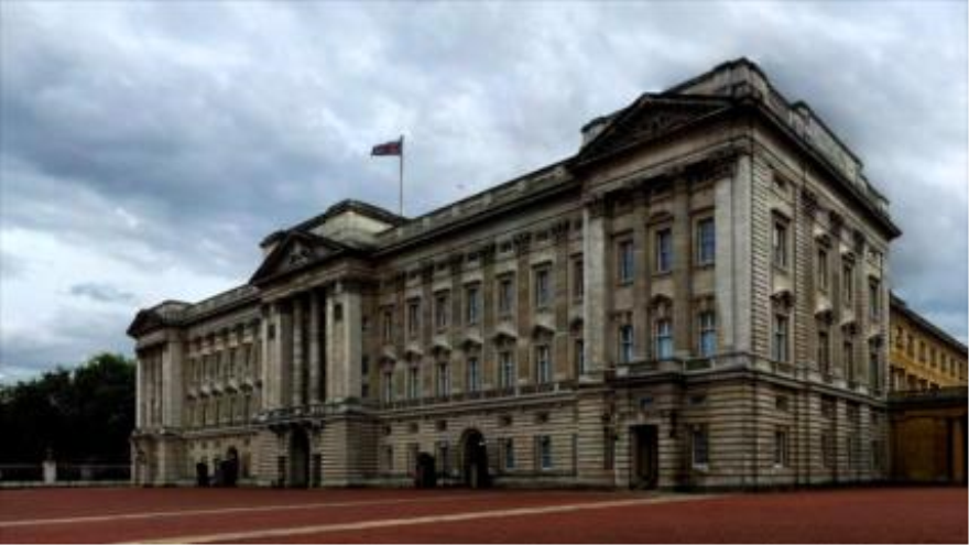 El palacio de Buckingham, donde vive la familia real británica.