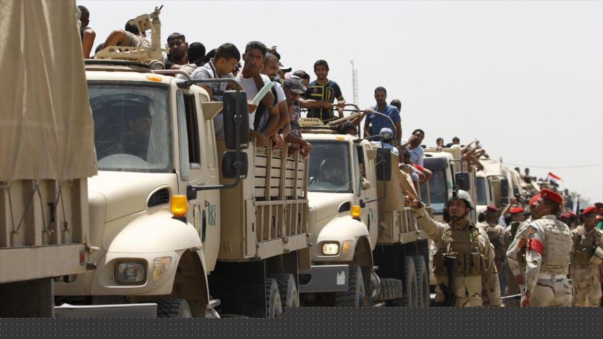 Fuerzas del Ejército de Irak al inicio de una operación para recuperar el control total de Al-Ramadi
