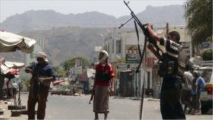Elementos leales al fugitivo expresidente yemení en la ciudad sureña de Adén.