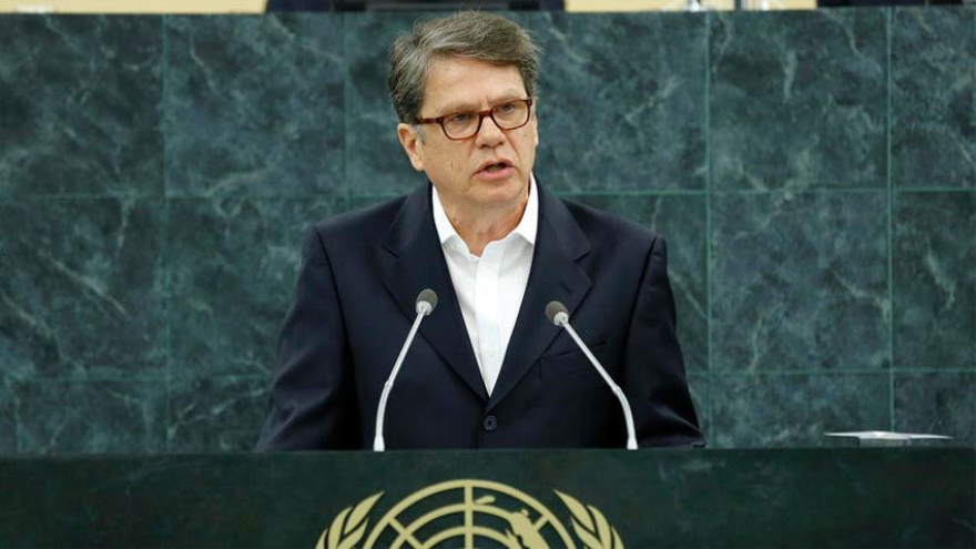Xavier Lasso, embajador del Ecuador ante la ONU.