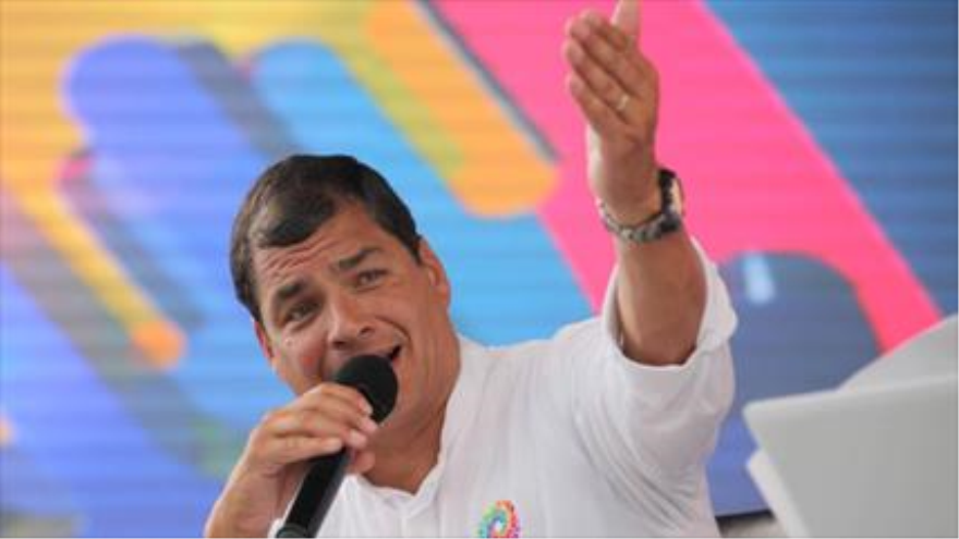 El presidente de Ecuador, Rafael Correa.